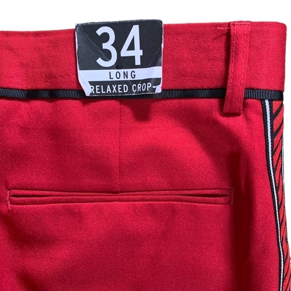 Topman Tyga Red Vertical StripedTrousers Size W34  New With Tags - Picture 7 of 9